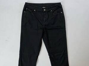 Prana 1968371 Women's Kayla High Rise Organic Cotton Canvas Jeans. Black, 4R EUC